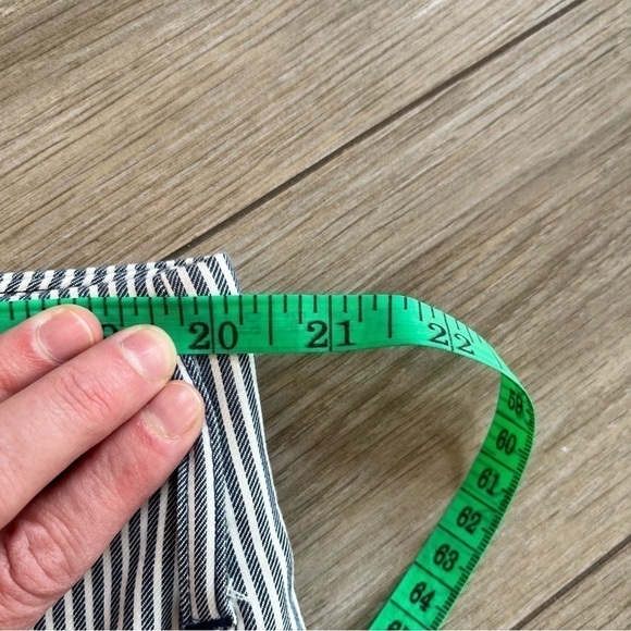 LANE BRYANT Plus Size Cotton Pencil Skirt, Railroad Stripe, Size 22 - Picture 9 of 9